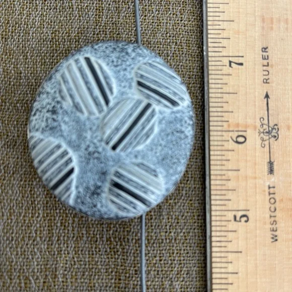 Forlano + Ford necklace on 18” oxidized silver chain. Reversible. One of a kind. - Picture 13 of 13